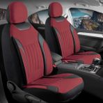 Freshstart Ford Focus 1 Hatchback Tay Tüyü Oto Koltuk Kılıfı Fermuarlı Ön Arka Set Bordo Edition