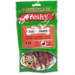 Freshy 90 gr 10'lu Ördek Kaplı Sütlü Burgu Köpek Ödülü