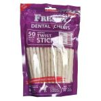 Freshy Dental Chews Twist Sticks Beyaz Burgu Çubuk Köpek Ödülü 50 Adet