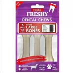 Freshy Dental Chews White Large Bones Köpek Ödül Kemiği 12.5 Cm 3 Adet