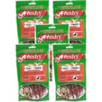 Freshy Ducky Twists - Ördek Kaplı Sütlü Burgru Köpek Ödülü 90 gr-10 Çubuk 5li Paket(Ekonomik Paket)