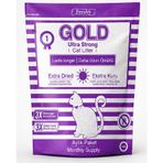Freshy Gold Kristal Kedi Kumu 3.8L – Ultra Emici Silika Jel Kum, Koku Yok Edici, Tozsuz, Uzun Süreli (Aylık Paket)