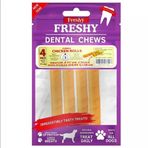 Freshy Jumbo Chicken Rolls Tavuk Etli Ve Ciğer Dolgulu Deri Çubuk Köpek Ödülü 15 Cm 4 Adet 120 Gr