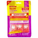 Freshy Meow Somonlu ve Biftekli 4+1 Adet Krema Kedi Ödülü