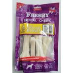 Freshy Naturel Press Deri Köpek Çiğneme Kemiği. 4'Lü Paket