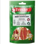 Freshy Rabbit Ear With Duck Ördek Eti Kaplı Tavşan Kulağı Köpek Ödülü 6-8 Adet 100 Gr