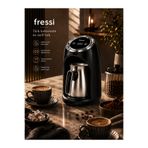 Fressi 4 Fincan Kapasiteli 500W Siyah Türk Kahve Makinesi FR-TK302