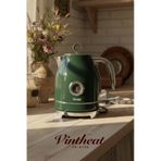 Fressi FR-KT05 1.7 L Isı Göstergeli Retro Kettle haki-yesil