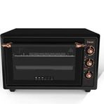 Fressi FR-MF01 Vintage Retro Siyah 34 lt Lambalı Termostatlı Saatli 1500 w Midi Fırın