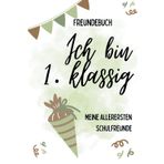 Freundebuch zur Einschulung: Dein erster Schritt in die Schule – perfekt zum Kennenlernen und Erinnern!: grüne Edition