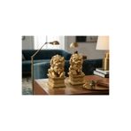 Freya Feng Shui Altın Koruyucu Aslan Figürü (Çift) – Güç, Koruma ve Zenginlik Sembolü