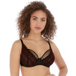 FREYA Kadın Festival Vibe Balenli Yüksek Apeks Sütyen, Siyah, 28G, Siyah, 80D