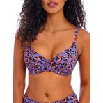 Freya Kadın Santiago Nights Balenli Dalma Bikini Üstü, Leopar, 70E