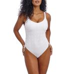 Freya Swim Kadın Nomad Nights Balenli MayoTek Parça Mayo, Beyaz, 75E