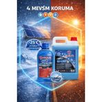 Freyr 4 Mevsim Süper Mavi Organik Antifriz -42°C 5 L + Antifrizli Cam Suyu -25°C 2,5 L Set
