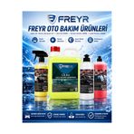 FREYR 5 KG Cilalı Oto Yıkama Şampuanı - 500 ML Lastik Parlatıcı Jel Jant Temizleyici Torpido Parlatıcı