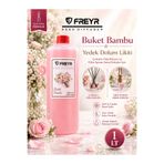 FREYR Oda ve Oto Kokusu Buket 1 Litre Yedek Dolum Likiti — Bambu Çubuklu Reed Diffuser ( 4 Adet Çubuk Hediyeli)