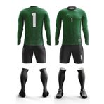 Freysport Fleck Süngersiz Kaleci Forma Seti - Yeşil - 9 - 10 Yaş