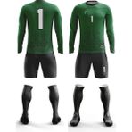 Freysport Fleck Süngersiz Kaleci Forma Seti - Yeşil - Siyah - 9 - 10 Yaş