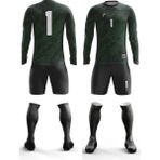 Freysport Wale Süngersiz Kaleci Forması - Siyah - Yeşil - 4XL