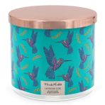 Frida Kahlo Camda kokulu mum | Lavender Luxe | kadınlar için hediye | kokulu mum çiçekli | 3 fitil kokulu mum | uzun yanma süresi (60 saat) | kokulu mum soya mumu