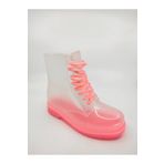 Frida Shoes Frida Kadın Şeffaf Su Geçirmez Bot -pembe Taban 13400
