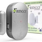 FRIDGGI - Solda Açıldığında Buzdolabı Kapı Alarmı, Dondurucu Kapısı Açık Zil, 60sec, 120sec, 180sn Hatırlatmalar, Düşük/Yüksek 80dB ila 110dB (Gri)
