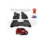 Friemats Fiat Fiorino 3D Havuzlu Paspas 2007-2020 Arasi Siyah 4 Parca Set -