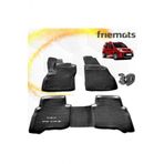 Friemats Fiat Fiorino 3D Paspas Havuzlu Siyah 2007 Sonrasi 4 Prc