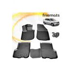 Friemats Renault Symbol 3D Paspas Havuzlu Siyah 2013-2020 Arasi 4 Prc