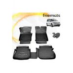 Friemats Vw Caddy 3D Paspas Havuzlu Siyah 2011-2015 Arasi 4 Prc
