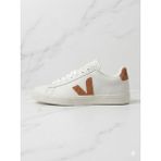 Friend & Trend Kadın Spor Ayakkabı Logo Detay Bağcıklı Sneaker - Beyaz - Kiremit