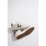 Friend & Trend Kadın Spor Ayakkabı Logo Detay Bağcıklı Sneaker - Beyaz - Leopar