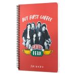 Friends Central Perk Spiralli Defter Kırmızı Çizgili