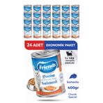 Friends Premium Somonlu Yetişkin Kedi Konservesi 400 gr x 24 Adet Ekonomik Paket Yaş Mama