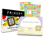 Friends Takvim 2025 - Deluxe 2025 Arkadaşlar TV Şovu Günde Bir Zamanda Kutu Takvim Paketi 100'den Fazla Takvim Hatırlatma Çıkartması ile (Merkezi Perk Hediyeleri, Ofis Malzemeleri)
