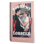 Friends You're My Lobster Spiralli Defter Pembe Kareli