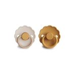 Frıgg Daisy Ikili Kauçuk Emzik - Chamomile / Honey Gold 0-6 Ay - 0 - 6 Ay - Renkli