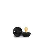 Frigg Daisy Jet Black 0-6 Ay Kauçuk Emzik - Siyah
