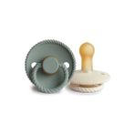 Frıgg Rope Ikili Kauçuk Emzik - Cream / Sage 6-18 Ay - 6 - 18 Ay - Krem