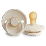 Frıgg Rope Kauçuk Emzik - Cream 0-6 Ay