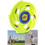 Frisbee Frizbi Fırlatma Diski Disk Atma Oyunu Çocuk Yetişkin Plaj Bahçe Oyuncak 24 cm (Neon)