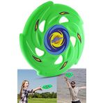 Frisbee Frizbi Fırlatma Diski Disk Atma Oyunu Çocuk Yetişkin Plaj Bahçe Oyuncak 24 cm (Yeşil)