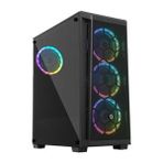 FRISBY 4x120mm RGB FANLI 650W 80 PLUS MESH ÖN PANEL MidT ATX GAMING KASA