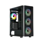 frisby cm-105 650w 80+ argb fan gaming mesh boş bilgisayar kasası - yok