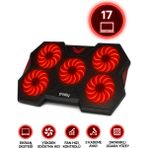 Frisby Gp4 E-Sport Desing 5 Fanlı Ledli Pro Standlı 15-17" Uyumlu Notebook Soğutucu - Mat Siyah