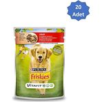 Friskies Sığır Etli ve Patatesli Pouch Konserve Yetişkin 20x100 gr Köpek Maması