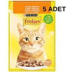 Friskies Tavuklu Yaş 5x85 gr Kedi Maması