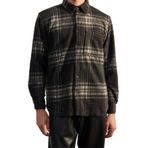 Frm Moda Gömlek Yaka Ekose Uzun Kol Oversize Fit Kışlık Kareli Oduncu Gömlek Ceket, Siyah, Xs
