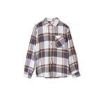 Frm Moda Gömlek Yaka Ekose Uzun Kol Unisex Regular Fit Kışlık Kareli Ekose Oduncu Ceket Gömlek, Bej, Xl